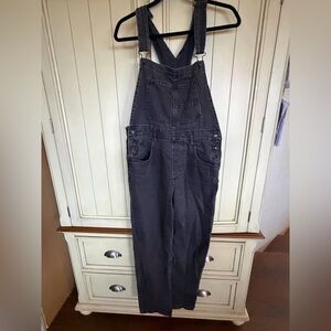 We The Free Black Denim Overalls